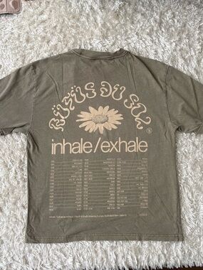 Rufus Du Sol Inhale Exhale Concert Tee Shirt Taupe Beige Desert Tour Exclusive